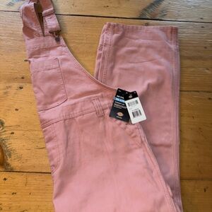 Pink Overalls women’s dickies X-Large new